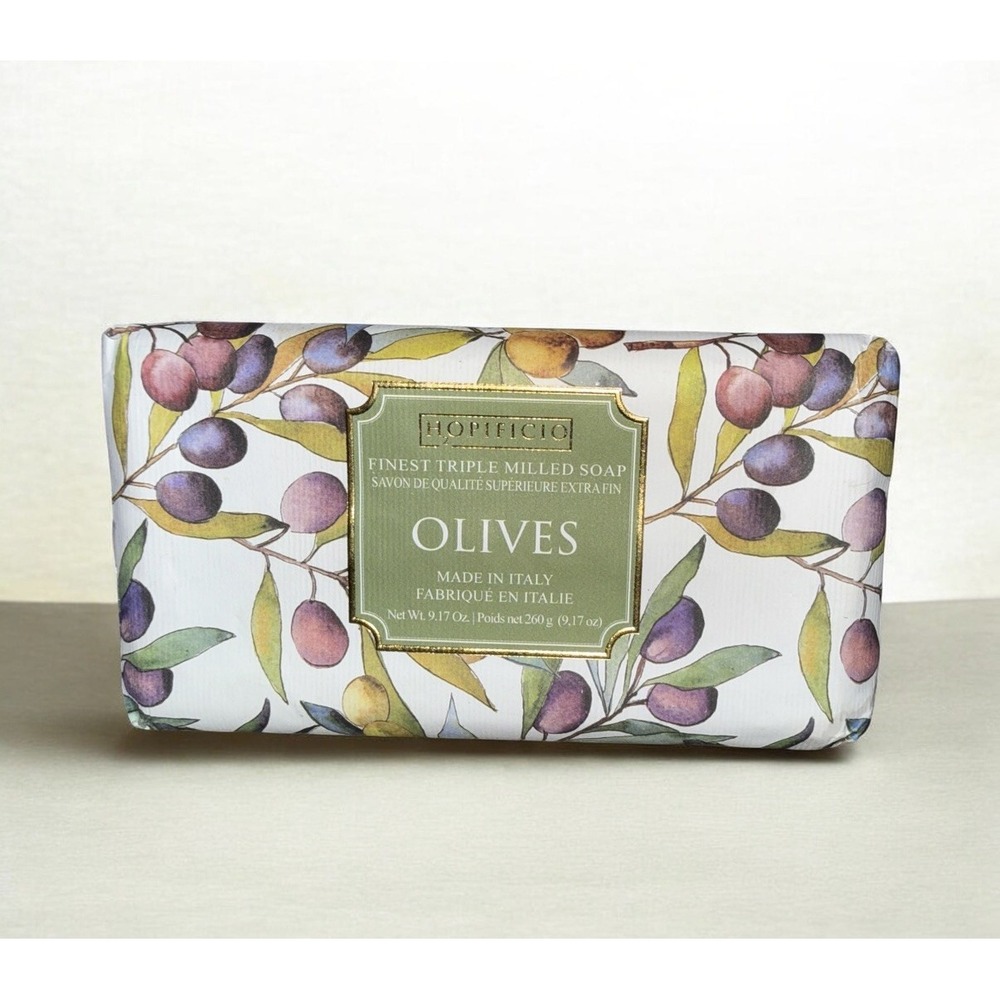Hopificio Finest Triple Milled Bar Soap - OLIVE - Made In Italy 9.17oz. New